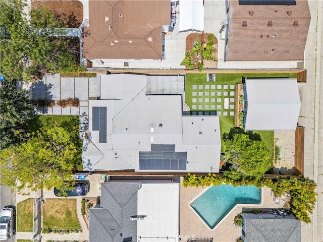 5834 Satsuma Ave, North Hollywood, CA 91601 - aerial view of a pool area