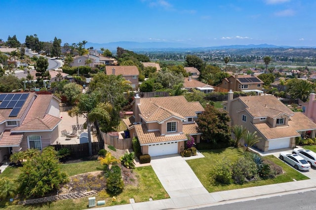 513 Shadow Tree Dr, Oceanside, CA 92058 - aerial view of residential area featuring a mountain backdrop
