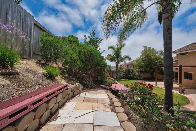513 Shadow Tree Dr, Oceanside, CA 92058 - fenced backyard with a patio