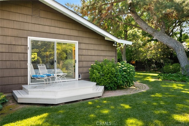 1671 Plumas Way, Chico, CA 95926 - view of home's exterior with a deck and a yard