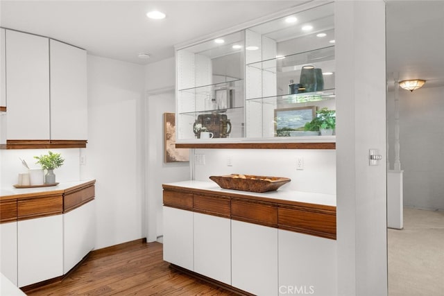 1671 Plumas Way, Chico, CA 95926 - bar with recessed lighting and light wood-style flooring