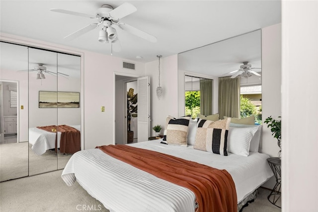 1671 Plumas Way, Chico, CA 95926 - carpeted bedroom featuring ceiling fan and a closet