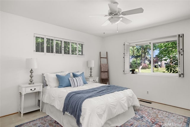 1671 Plumas Way, Chico, CA 95926 - carpeted bedroom featuring baseboards and ceiling fan