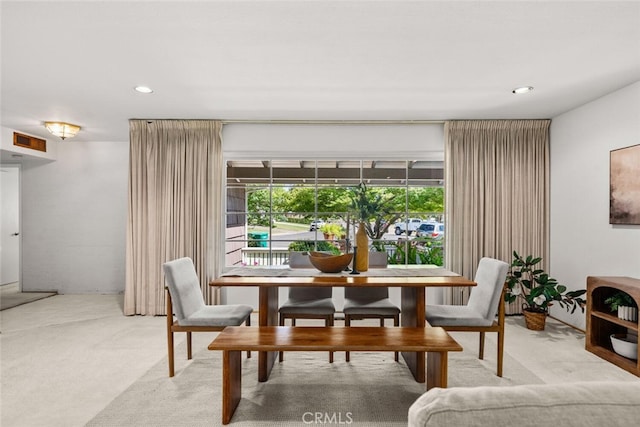 1671 Plumas Way, Chico, CA 95926 - dining area with light carpet and recessed lighting