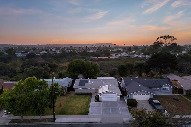 4158 Seri St, San Diego, CA 92117 - aerial view of property and surrounding area featuring nearby suburban area
