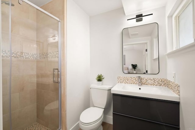 4158 Seri St, San Diego, CA 92117 - bathroom with toilet, vanity, and a shower stall