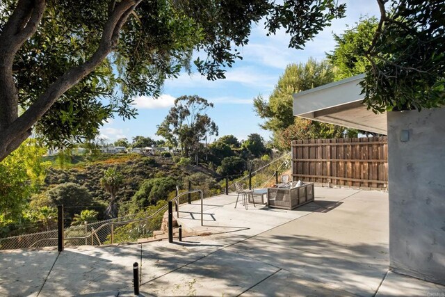 4158 Seri St, San Diego, CA 92117 - view of patio / terrace featuring an outdoor hangout area