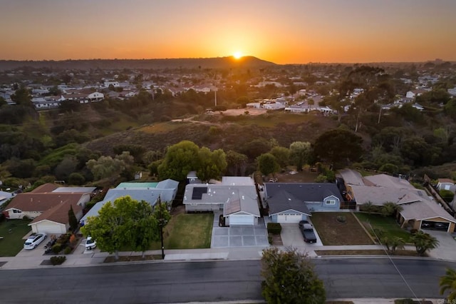 4158 Seri St, San Diego, CA 92117 - aerial view at dusk of a residential view