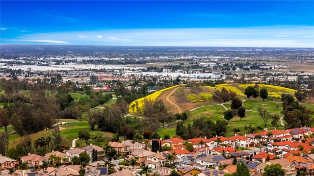 16139 Crooked Creek Ct, Chino Hills, CA 91709 - aerial view of property and surrounding area featuring a local golf course and nearby suburban area