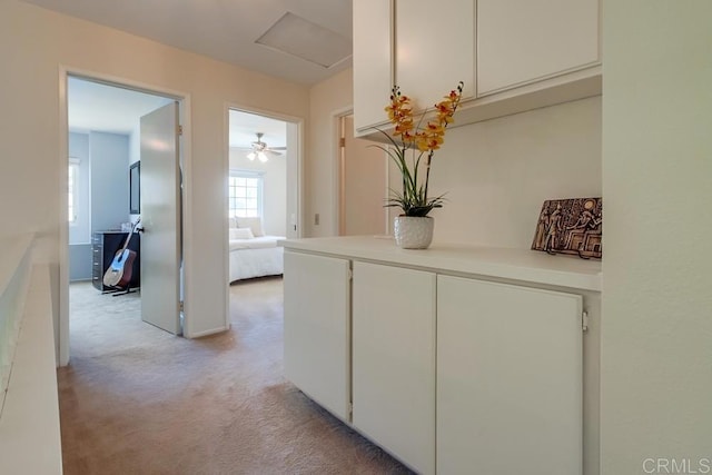 543 Boysenberry Way, Oceanside, CA 92057 - hall with light carpet and attic access