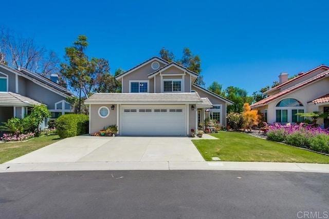 543 Boysenberry Way, Oceanside, CA 92057 - traditional home featuring a garage, a front yard, and concrete driveway
