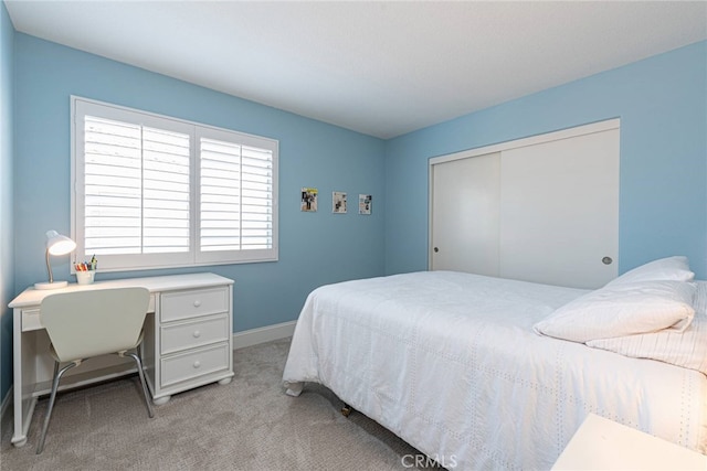 26121 Calle Cresta, Mission Viejo, CA 92692 - bedroom featuring light colored carpet, a closet, and baseboards