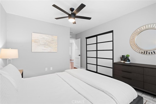 3409 W 175th St, Torrance, CA 90504 - bedroom with ceiling fan and baseboards