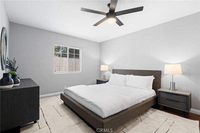 3409 W 175th St, Torrance, CA 90504 - bedroom with baseboards and a ceiling fan