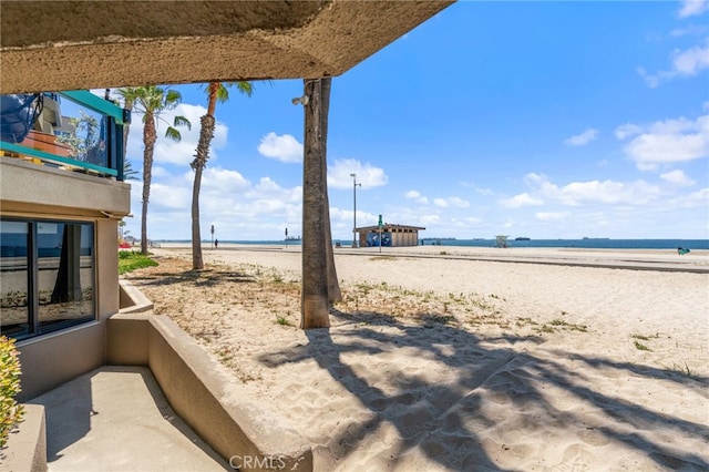 1310 E Ocean Blvd Unit 1103, Long Beach, CA 90802 - view of patio / terrace with view of water and beach and a balcony