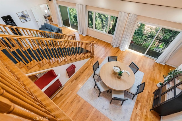 3300 Beaudry, Glendale, CA 91208 - dining area featuring wood finished floors and plenty of natural light