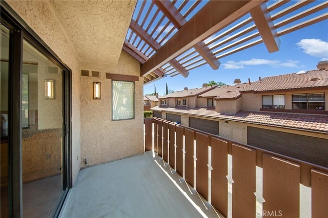 2440 Chandler Ave Unit 4, Simi Valley, CA 93065 - balcony with a pergola and a residential view