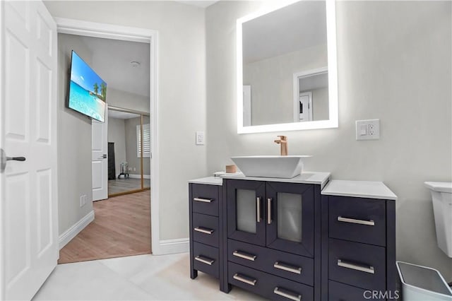 308 S Cabrillo Ave Unit 3, San Pedro, CA 90731 - bathroom featuring vanity and baseboards