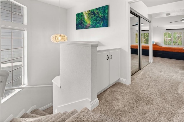 2342 Aspen St, Tustin, CA 92782 - corridor with carpet floors and baseboards