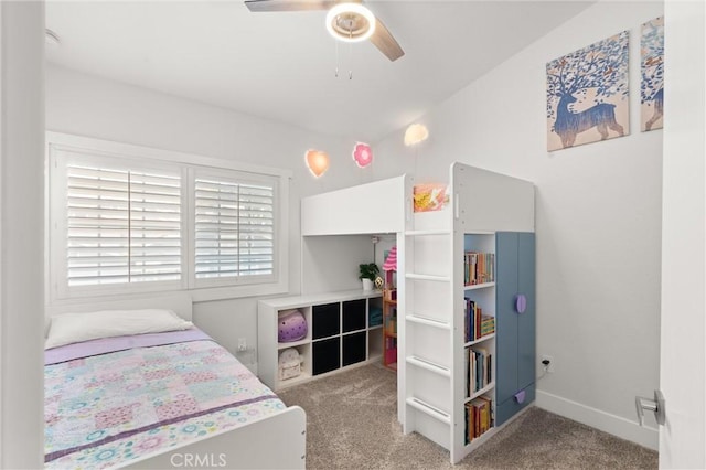 2342 Aspen St, Tustin, CA 92782 - bedroom featuring light carpet, a ceiling fan, and baseboards