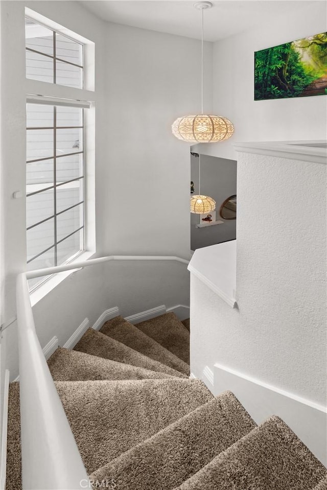 2342 Aspen St, Tustin, CA 92782 - stairs featuring baseboards