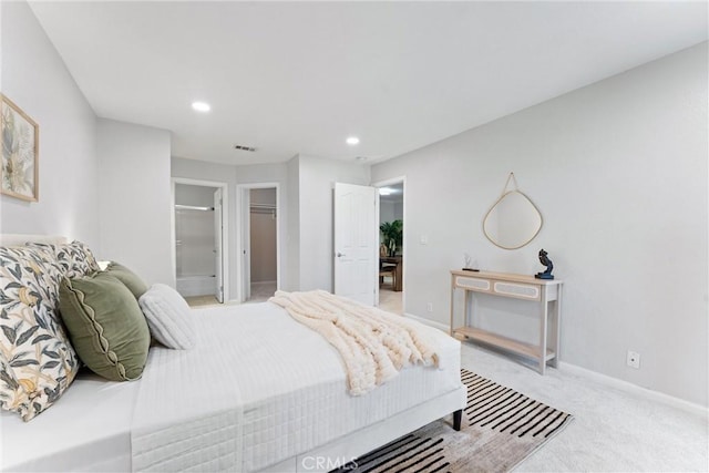 25541 Indian Hill Ln Unit P, Laguna Hills, CA 92653 - bedroom with light colored carpet, recessed lighting, and a closet