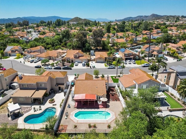 36364 Provence Dr, Murrieta, CA 92562 - aerial view of residential area with a pool and a mountain backdrop