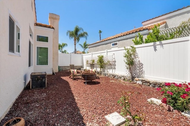 36364 Provence Dr, Murrieta, CA 92562 - fenced backyard featuring a fire pit
