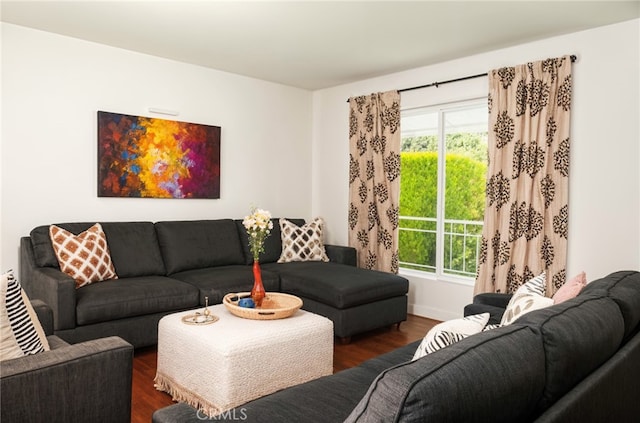 4865 Orchard St, Montclair, CA 91763 - living room featuring wood finished floors and baseboards