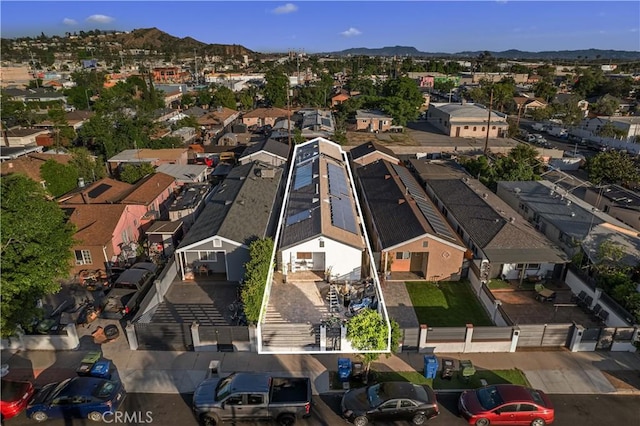 13250 Mercer St, Pacoima, CA 91331 - aerial view of property's location with nearby suburban area, property boundaries highlighted, and a mountain backdrop