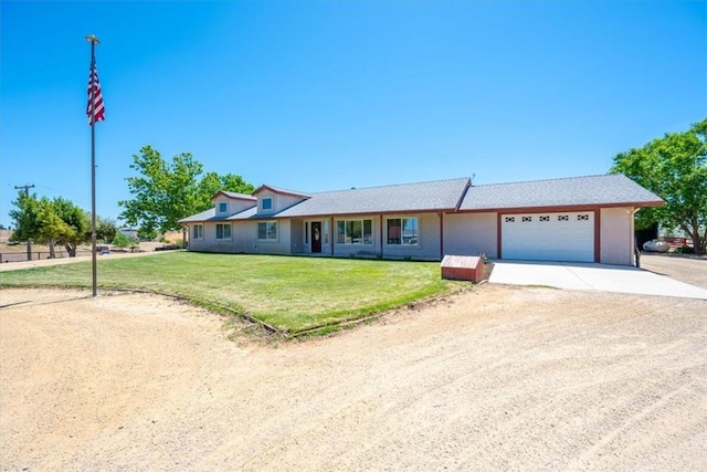 5498 Forked Horn Pl, Paso Robles, CA 93446 - single story home with driveway, an attached garage, and a front yard