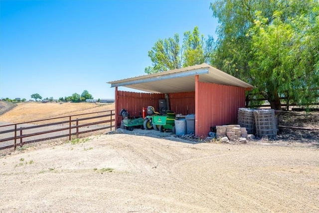 5498 Forked Horn Pl, Paso Robles, CA 93446 - view of outbuilding featuring a detached carport and a rural view