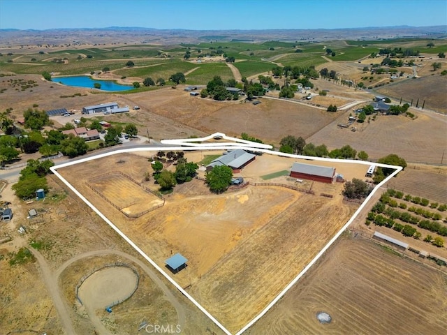 5498 Forked Horn Pl, Paso Robles, CA 93446 - view of property location featuring rural landscape, property parcel outlined, and a large body of water