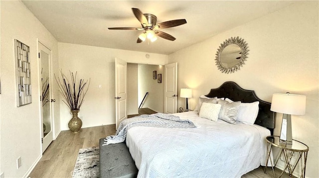 2971 Plaza Del Amo Unit 243, Torrance, CA 90503 - bedroom featuring wood finished floors and ceiling fan