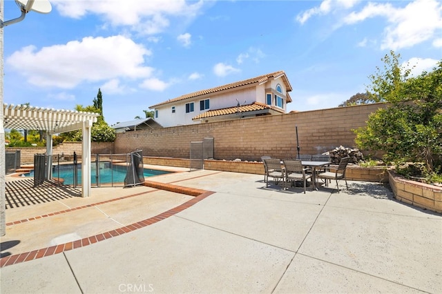 2251 Via Pacifica, Corona, CA 92882 - fenced backyard with a pergola, a patio area, and outdoor dining area