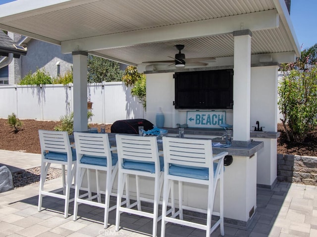 1914 Radford St, Oceanside, CA 92056 - view of patio / terrace featuring ceiling fan