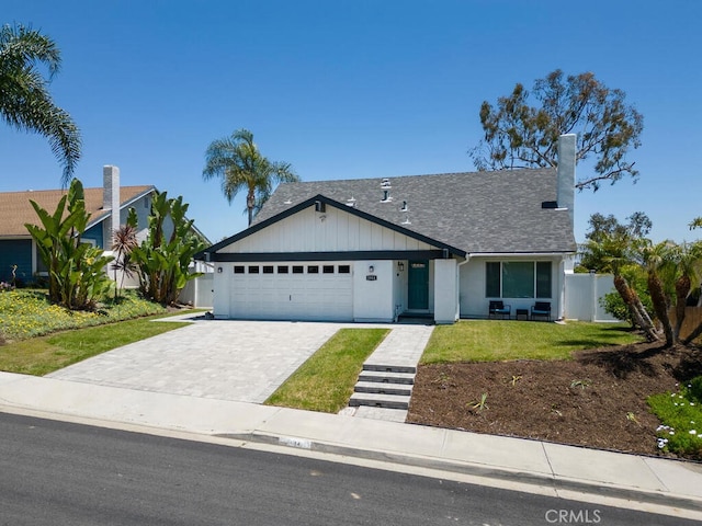 1914 Radford St, Oceanside, CA 92056 - view of front of property featuring a garage and decorative driveway