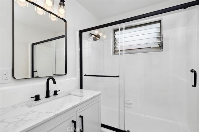 135 High Dr, Laguna Beach, CA 92651 - full bath featuring vanity and shower / bath combination with glass door