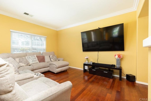 1306 Mill Valley Rd, Chula Vista, CA 91913 - living area featuring wood finished floors, crown molding, and baseboards