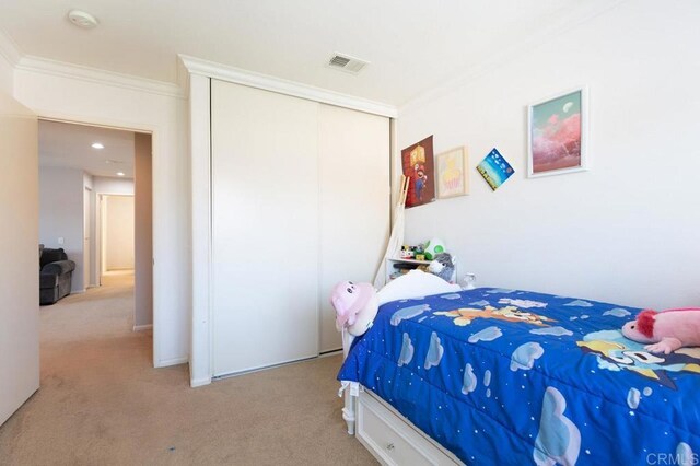1306 Mill Valley Rd, Chula Vista, CA 91913 - carpeted bedroom with crown molding and a closet