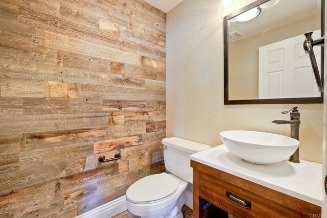 3313 Dehesa Rd Unit 85, El Cajon, CA 92019 - half bath with vanity and wooden walls
