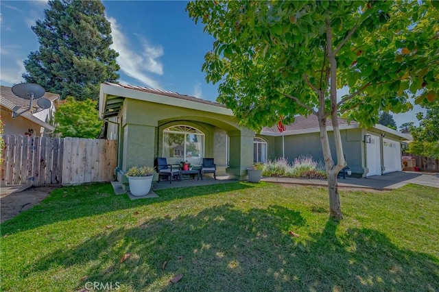 1266 Panorama Point Ct, Merced, CA 95340 - view of front of house with a garage and stucco siding