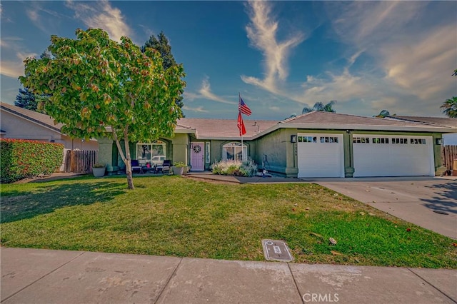 1266 Panorama Point Ct, Merced, CA 95340 - ranch-style home featuring an attached garage, driveway, and stucco siding