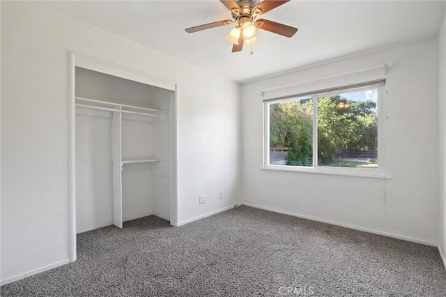 1000 W 11th Ave, Chico, CA 95926 - unfurnished bedroom featuring carpet, a closet, baseboards, and ceiling fan