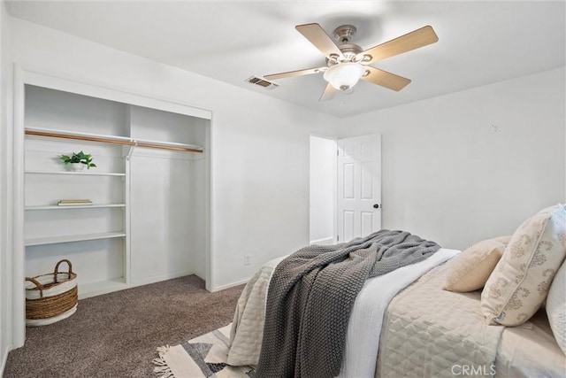1000 W 11th Ave, Chico, CA 95926 - bedroom with carpet, a closet, and a ceiling fan