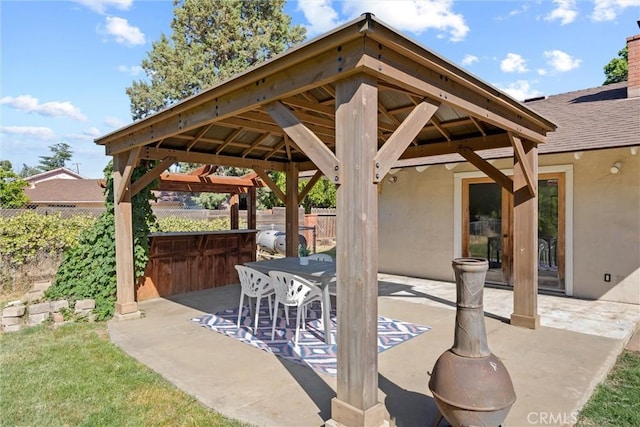 1000 W 11th Ave, Chico, CA 95926 - view of patio / terrace featuring a gazebo