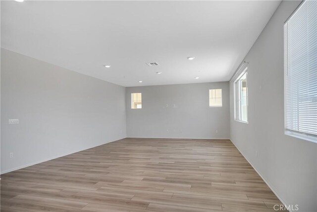 32939 Fleets Rd, Menifee, CA 92584 - unfurnished room featuring light wood-type flooring and recessed lighting