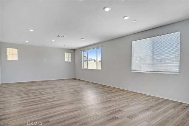 32939 Fleets Rd, Menifee, CA 92584 - spare room with light wood finished floors and recessed lighting