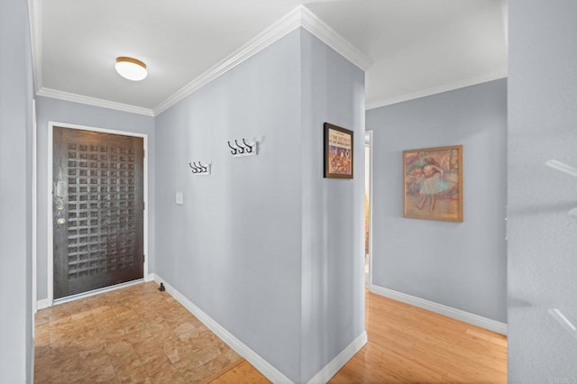 3612 Vista Bella Unit 5, Oceanside, CA 92057 - corridor featuring crown molding and baseboards