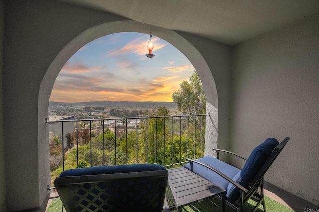 3612 Vista Bella Unit 5, Oceanside, CA 92057 - view of balcony at dusk